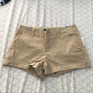 Aeropostale Midi Twill Khaki Shorts